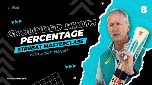 Bryan Harper Batting Masterclass on Grounded Shots Percentage | str8bat Cricket Bat Sensor