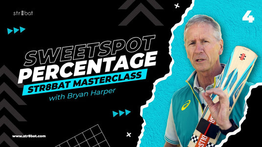 Bryan Harper Batting Masterclass on Sweetspot Percentage | str8bat Cricket Bat Sensor